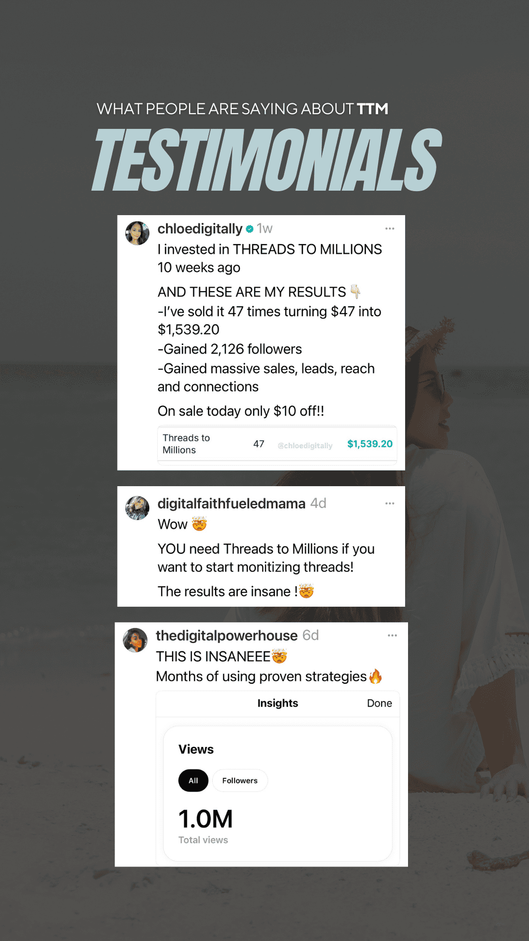 TTM member reaching 1M views milestone using the STAR Method on Threads